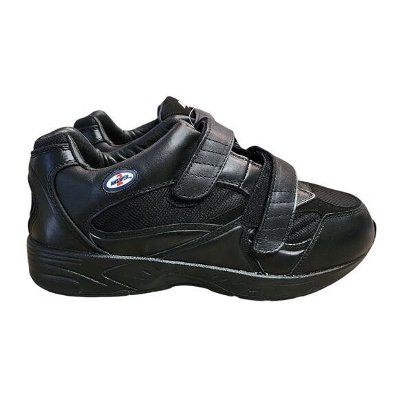 Answer2 553-1 Mens Therapeutic Shoes Black Leather Size 11.5 Extra Wide Diabetic